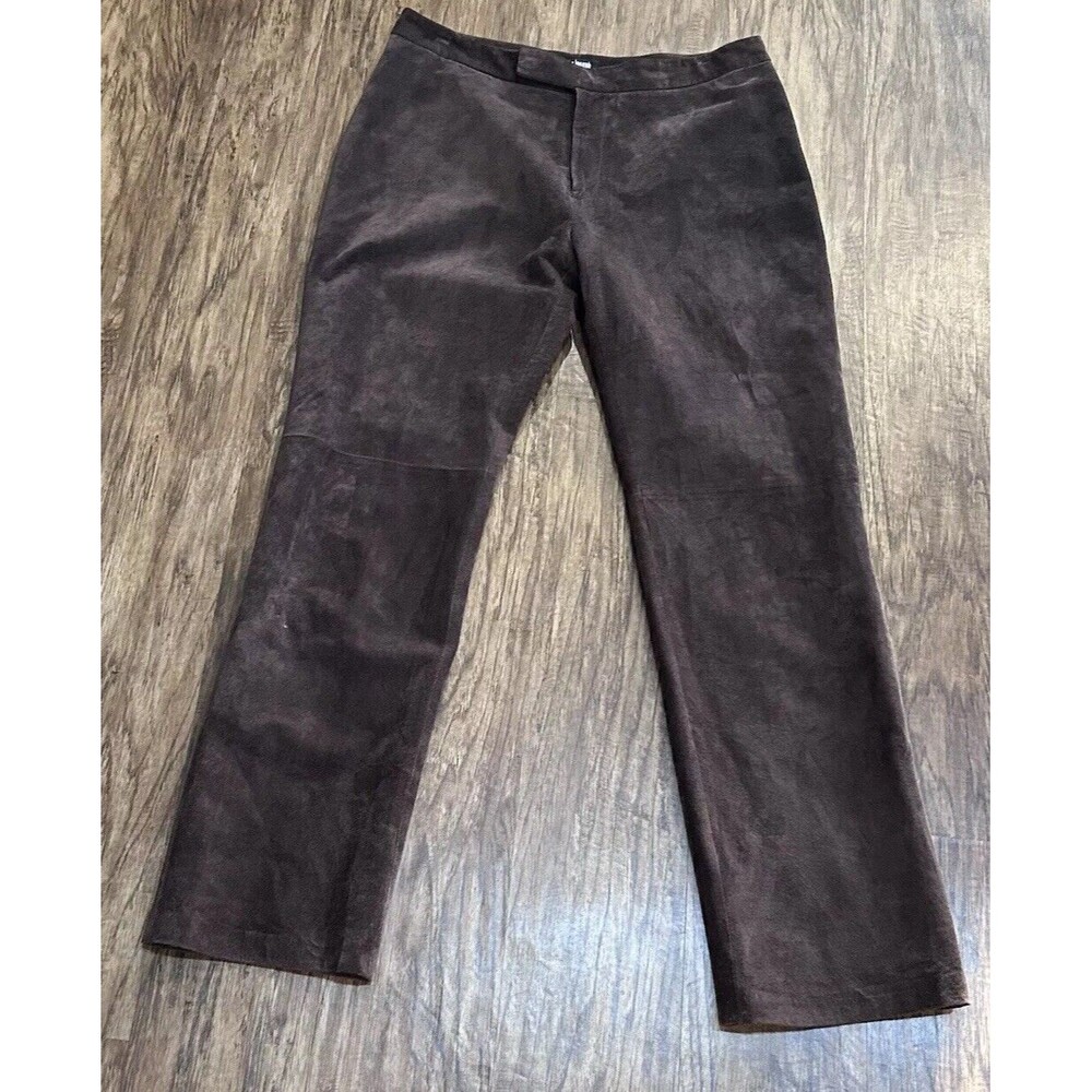 For Joseph Suede Leggings Women’s 32 Brown 100% Leather  Vintage